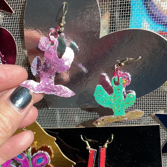 Cacti Artist Made Earrings!! - Picture 2 of 4